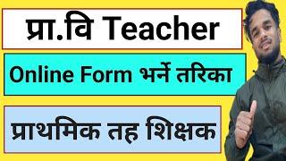 Primary Level Teacher Online Form  Prabi Online Form  Pravi Online Form  Prathamik taha Form