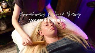 ASMR Soft Spoken Relaxing Aromatherapy Session on Beautiful Becca Hair Play Singing Bowl & More AD