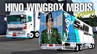 TRUK HINO WINGBOX MBOIS JEPANG  MOD BUSSID DETAIL