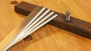 Самый простой способ заточить ножи фуганка рейсмуса. How to sharpen jointer knives.