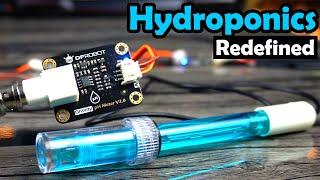 Hydroponics System using pH Sensor EC Sensor DS18B20 Ultrasonic & ESP32