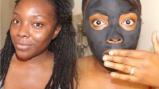 DIY CHARCOAL FACE MASK │Acne  & blackhead clearing mask