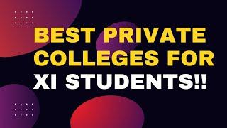 Best Private Colleges For XI  Karachi  Sindh Board  2024