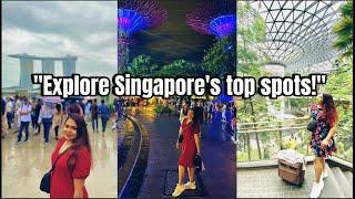 Singapore Vlog  Singapore Itinerary for 1 night and day  Singapore Travel Guide - 2024