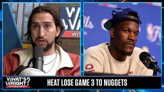 Game 3 was must-win for Nuggets should Heat fans be sweating?  Whats Wright?