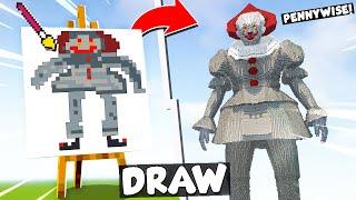 NOOB vs PRO DRAWING BUILD COMPETITION in Minecraft Episode 7