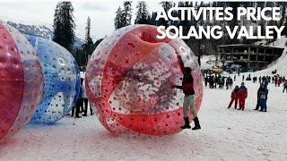 Solang Valley Manali  Solang Valley Snow Activities  Solang Valley Activities Price  Paragliding