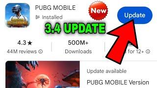 how to update pubg mobile 3.4 update  how to update pubg 3.4 in phone  bgmi 3.4 update