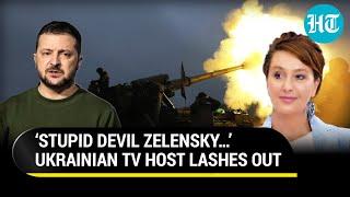 Ukrainian TV Host’s Scathing Attack On Zelensky Amid War Setbacks ‘He’s The Main Evil…’  Watch