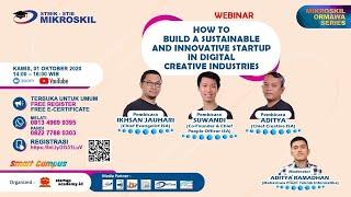 Webinar  How to Build A Sustainable and Innovative Startup in Digital Creative Insdustries