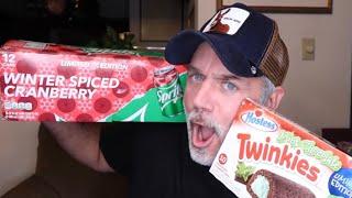 TRYING WINTER SPICED CRANBERRY SPRITE & MINT TWINKIES  LIMITED EDITION