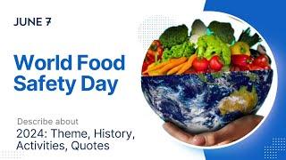  World Food Safety Day 2024 Prepare for Safe Eating