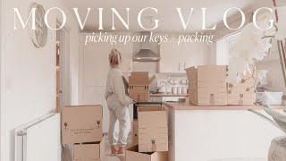 MOVING VLOG #2  packing our entire home + picking up our keys