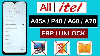 All itel Frp Bypass A05sP40A60A70 Android 1213 Without PC  All itel Google Account Bypass