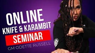 GM Odette Russell Online Knife & Karambit Seminar  DAOS TV