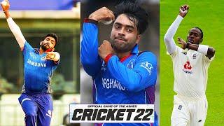 Cricket 22 All Bowling Styles New & Old - Jasprit Bumrah Rashid Khan Jofra Archer and More 4K