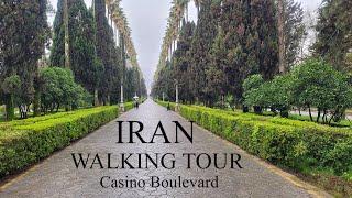 RAMSAR_ IRAN WALKING TOUR 2022 Walk on a rainy day on Casino Boulevard _بلوار کازینومعلم رامسر