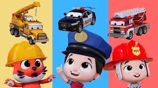 Fire Rescue  Fire Truck Song  Police Car Cartoon   Number Train #appMink Kids Song & Nursery