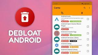 Debloating Android without PC or Root