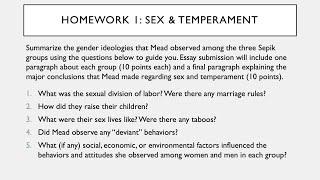 ASB 211 Sex & Temperament