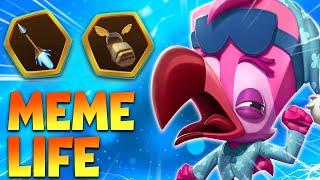 Zooba Meme Life Milo 100 % Win Rate ?  Milo Meme Gamplay  Fashion Flamingo Party Time