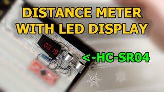 Measuring Distance With HC-SR04  and 7-Segment LED Display