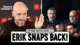 Erik Ten Hag FIGHTS Back Again  Man United News