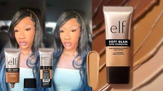 ELF SOFT GLAM SATIN FOUNDATION WEAR TEST  REVIEW 2024 WOULD I PURCHASE AGAIN? GIGI PERFECTFACE