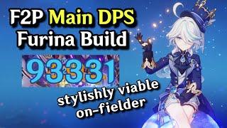 F2P Furina Main DPS Build SURPRISINGLY GOOD On-Fielder  Genshin Impact