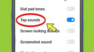 Screen Touch Sound  Tap Sound Setting  Redmi Note 11 Pro