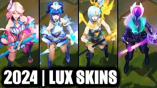 ALL LUX SKINS SPOTLIGHT 2024  League of Legends