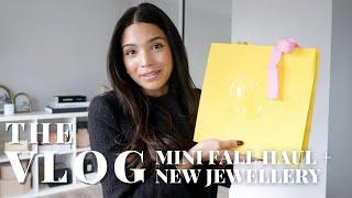 FALL TRY-ON HAUL + NEW JEWELRY  SWAROVSKI LOAFERS SÉZANE  VLOG S4E34  Samantha Guerrero