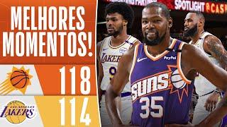 Suns vencem Lakers na 1ª VEZ DE LEBRON E BRONNY juntos na pré-temporada da NBA I MELHORES MOMENTOS