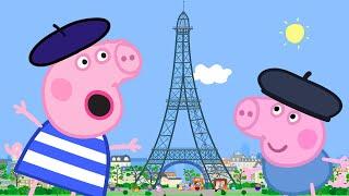 Peppa Pig Full Episodes  Peppa Goes to Paris  Cartoons for Children