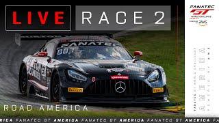 LIVE  Race 2  Road America  Fanatec GT World Challenge America powered by AWS 2024