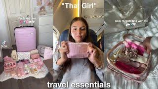 pack with me  travel must haves  travel essentials  tiktok compilation  asmr tiktok compilation