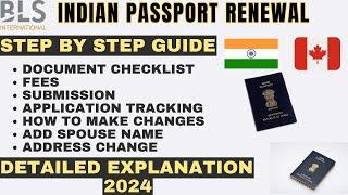 Indian Passport Renewal in Canada 2024 Step-by-Step Guide BLS How to Renew Indian Passport Online