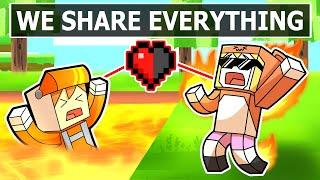 Minecraft but we SHARE EVERYTHING