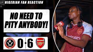 SHEFFIELD UTD 0-6 ARSENAL   Ade - NIGERIAN FAN REACTION-PREMIER LEAGUE HIGHLIGHT 23-24