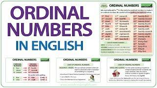 Ordinal Numbers in English