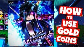 How to Use GOLD in Anime Adventures    How to Use COINS in Anime Adventures    ROBLOX Anime Game