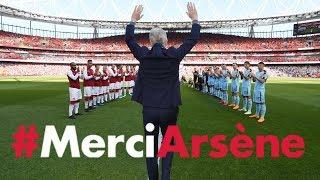 All the angles of Arsene Wengers emotional farewell speech  #MerciArsene