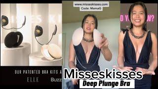 Misses Kisses Deep Plunge Bra  THE FRONTLESS BRA  