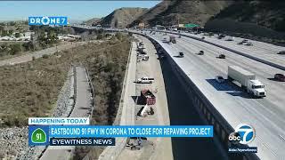 Weekend closure of 91 Freeway could create traffic nightmare