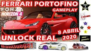 FH4 UNLOCK REAL Ferrari Portofino Desbloqueado Vamos a probarlo 100 fotos y es tuyo  GAMEPLAY