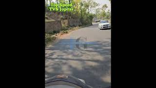 Top Speed TVS Jupiter  TVS Jupiter Speed test  Hill Road driving Bike  #tvsjupiter #speedtest