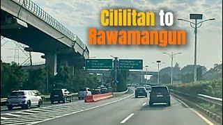 Cililitan Toll Gate East Jakarta to Rawamangun East Jakarta via Jakarta Inner Ring Road Toll