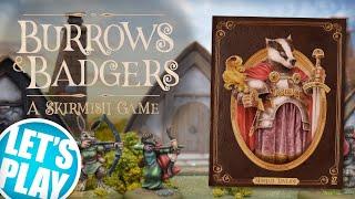 Lets Play Burrows & Badgers  Oathsworn Miniatures