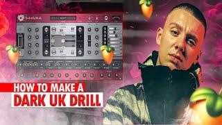 How To Make A Dark UK Drill Beat - FL Studio Stock Plugins