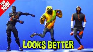 TOP 100 FORTNITE DANCES & EMOTES LOOKS BETTER WITH THESE SKINS. Fortnite Battle Royale